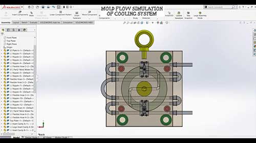 模具冷却系统模拟