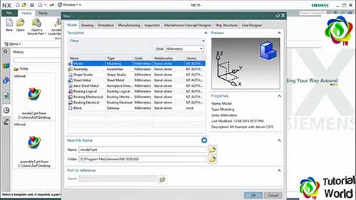 西门子NX10软件教程01：NX用户界面概述