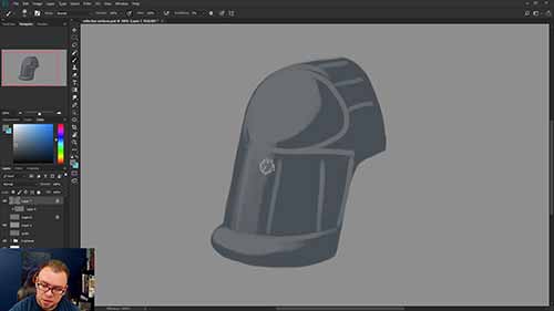 用Photoshop表现逼真的镜面金属效果