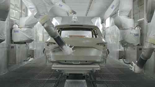 斯柯达汽车涂装车间