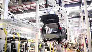 标致总装内饰装配线