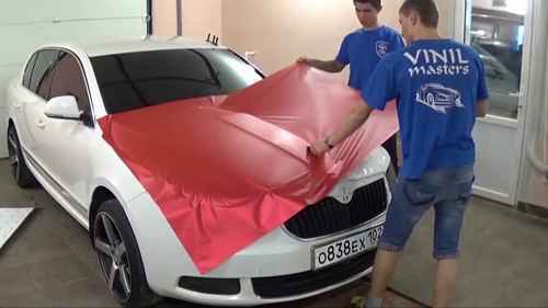 红色哑光金属改色膜