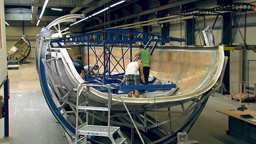 超级豪华游艇的制造过程