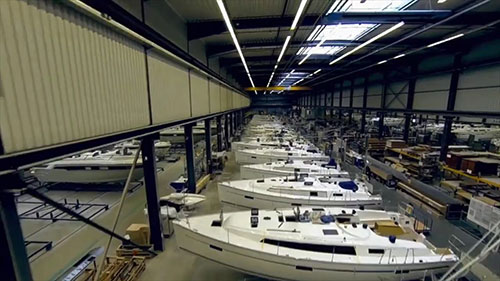 巴伐利亚游艇的制造过程