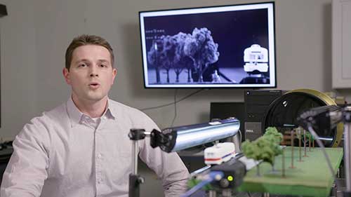 远心镜头的成像性能