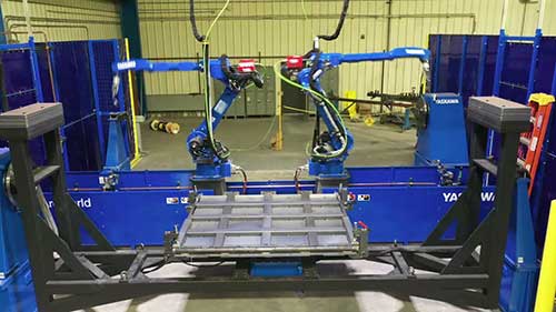 安川双工位焊接机器人