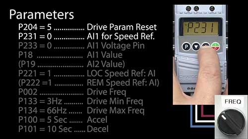模拟输入来控制电机速度