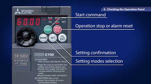 变频器的操作面板