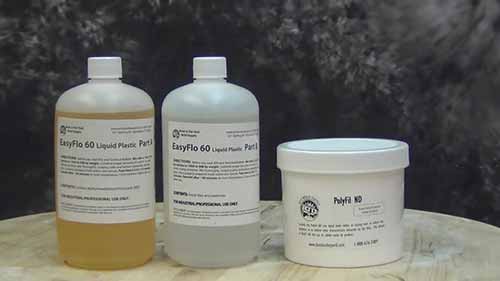 在树脂浇铸过程中添加填充剂