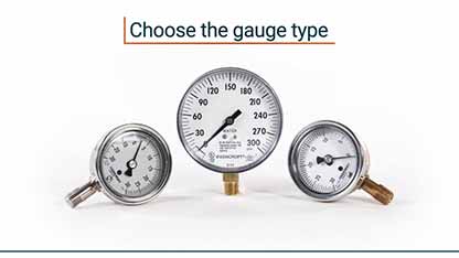 压力表的选用原则
