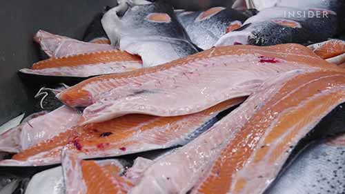 烟熏三文鱼的加工过程