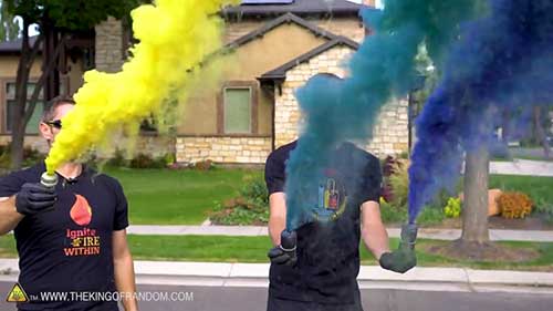 制造彩色烟幕剂