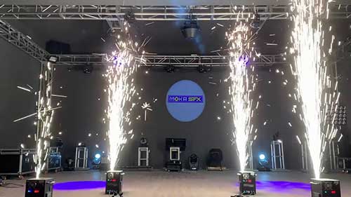 舞台喷花机的使用