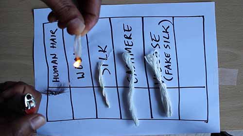 辨别天然纤维与合成纤维