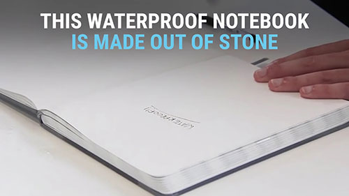 石头制造的防水笔记本