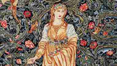 威廉·莫里斯 - 彩色玻璃，挂毯，书籍插图设计