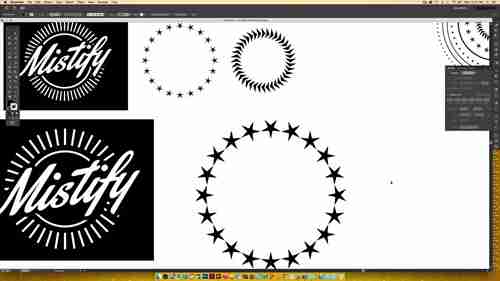 如何在Illustrator中沿着圆圈复制任何形状