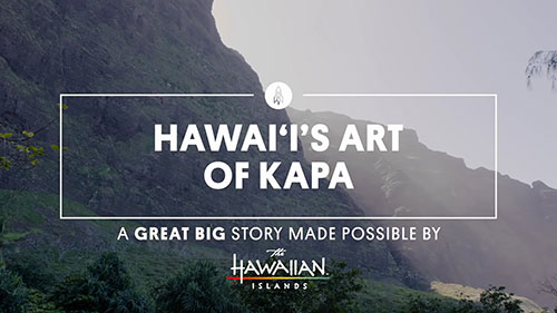 古老的夏威夷树皮布艺术