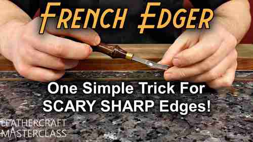 用法式削边器制作皮具