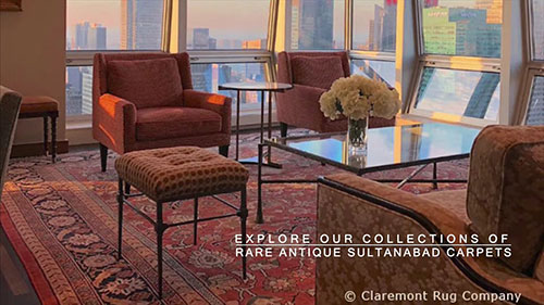 古董波斯苏耳坦拿巴德地毯的图案与历史