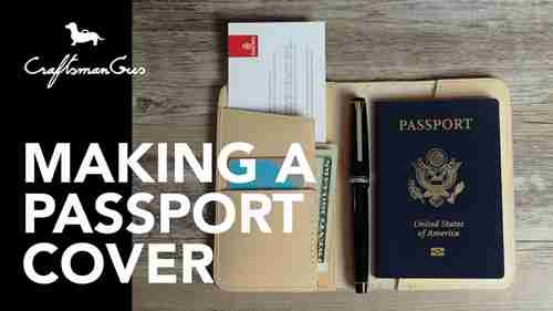 皮具高手：制作护照夹