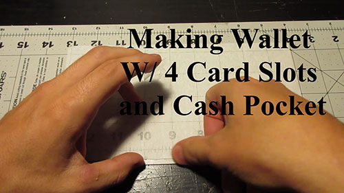 如何制作双折钱包的皮革模板