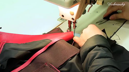 用5张羊皮制作皮夹克的过程