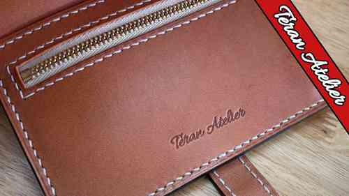 皮革缝合方法：两面凿孔