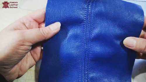 缝制皮革服装的针脚和方法