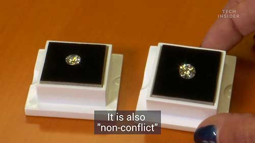 这些培育钻石与天然钻石一模一样