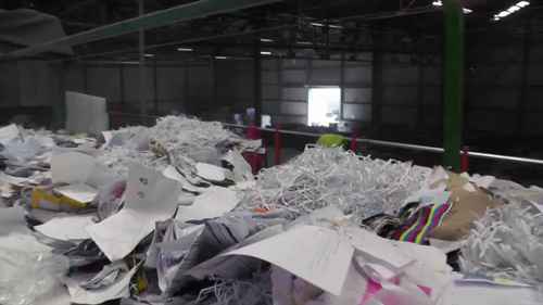 再生纸的生命周期 - 第1阶段：废纸收集