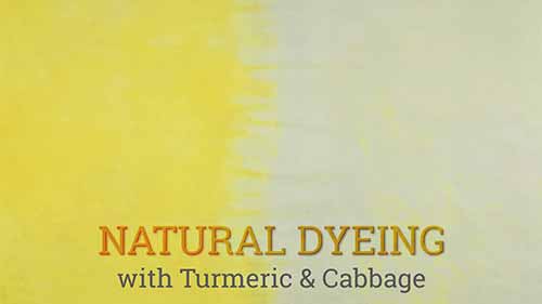 染色教程：用姜黄和卷心菜天然染色