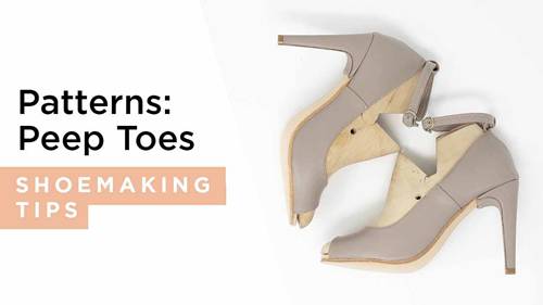 手工制鞋：露趾高跟鞋打版