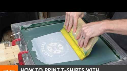 自制丝网印刷T恤