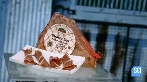 巴斯克火腿的加工生产线