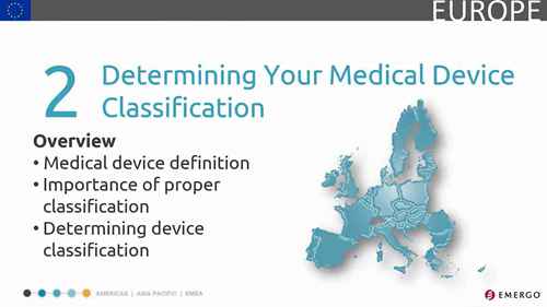 欧洲医疗器械注册 2 分类