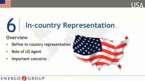 美国医疗器械注册 6 国内代表