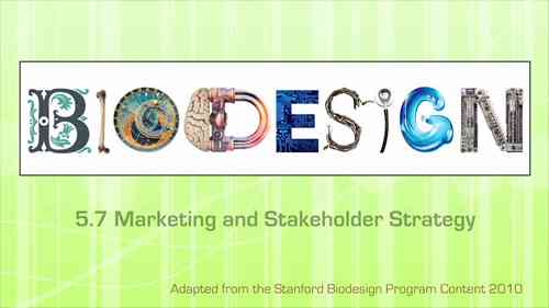 医疗器械 5.7 市场和利益相关者策略