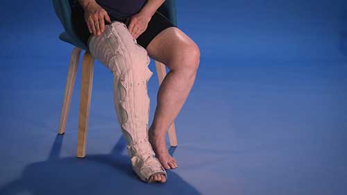 护腿套的穿戴方法