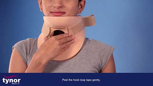 费城颈托的穿戴方法