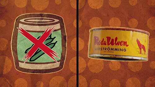 有趣的食物 3 瑞典鲱鱼罐头