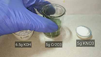 氧化铬制备铬酸钾和重铬酸钾