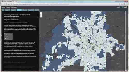 如何用 ArcGIS故事地图做出公交决策