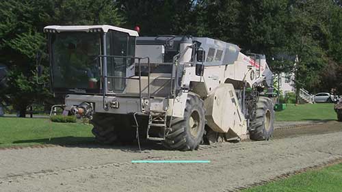 全深式水泥回收修复路基