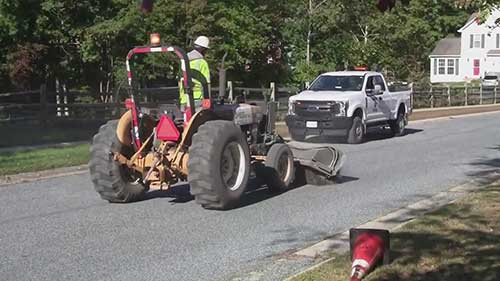 稀浆封层道路养护法