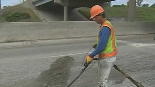 混凝土路面的修复