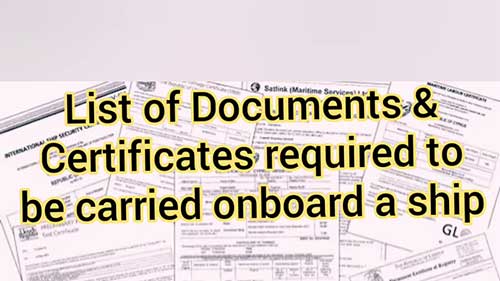 船上应配备的证书和文件清单（2）