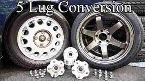 卡车或者轿车五螺母轮毂的DIY转换