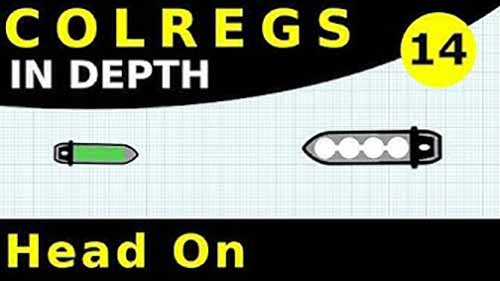 《国际海上避碰规则》14 对遇局面