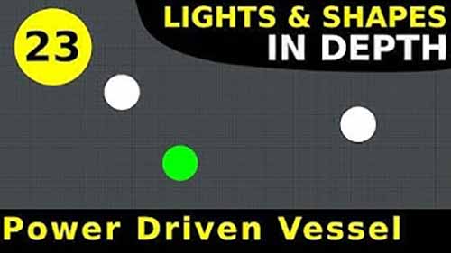 《号灯和号型》 23 在航机动船